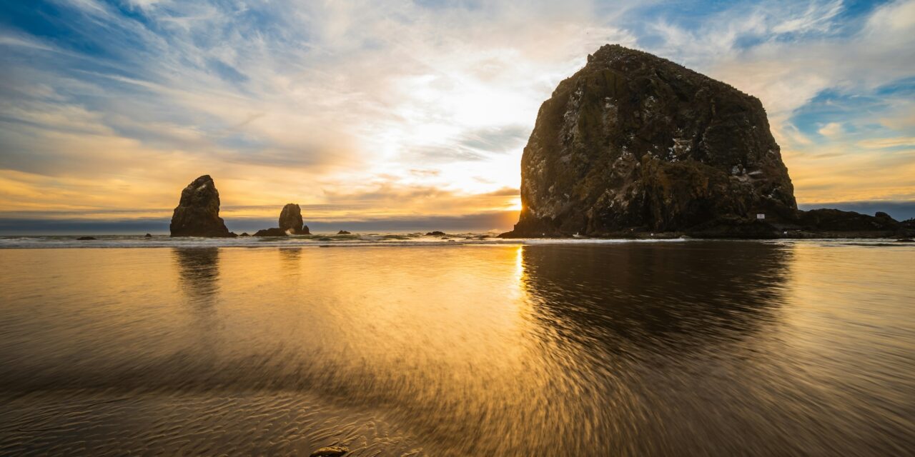 Jesus at Haystack Rock